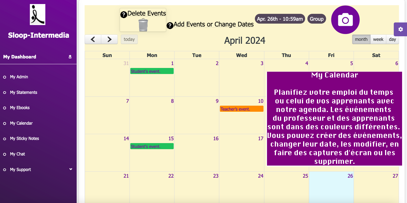 F my calendar