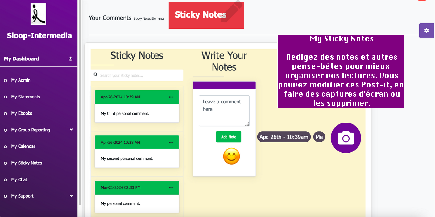 G my sticky notes